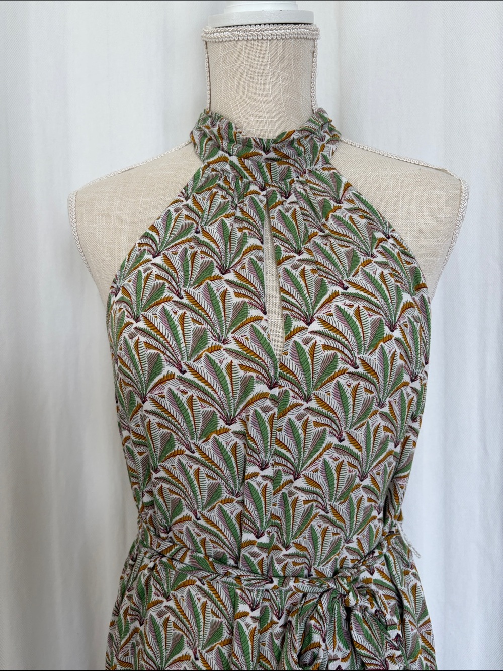 Anthropologie Maddie High Neck Short Romper - Picture 3 of 12